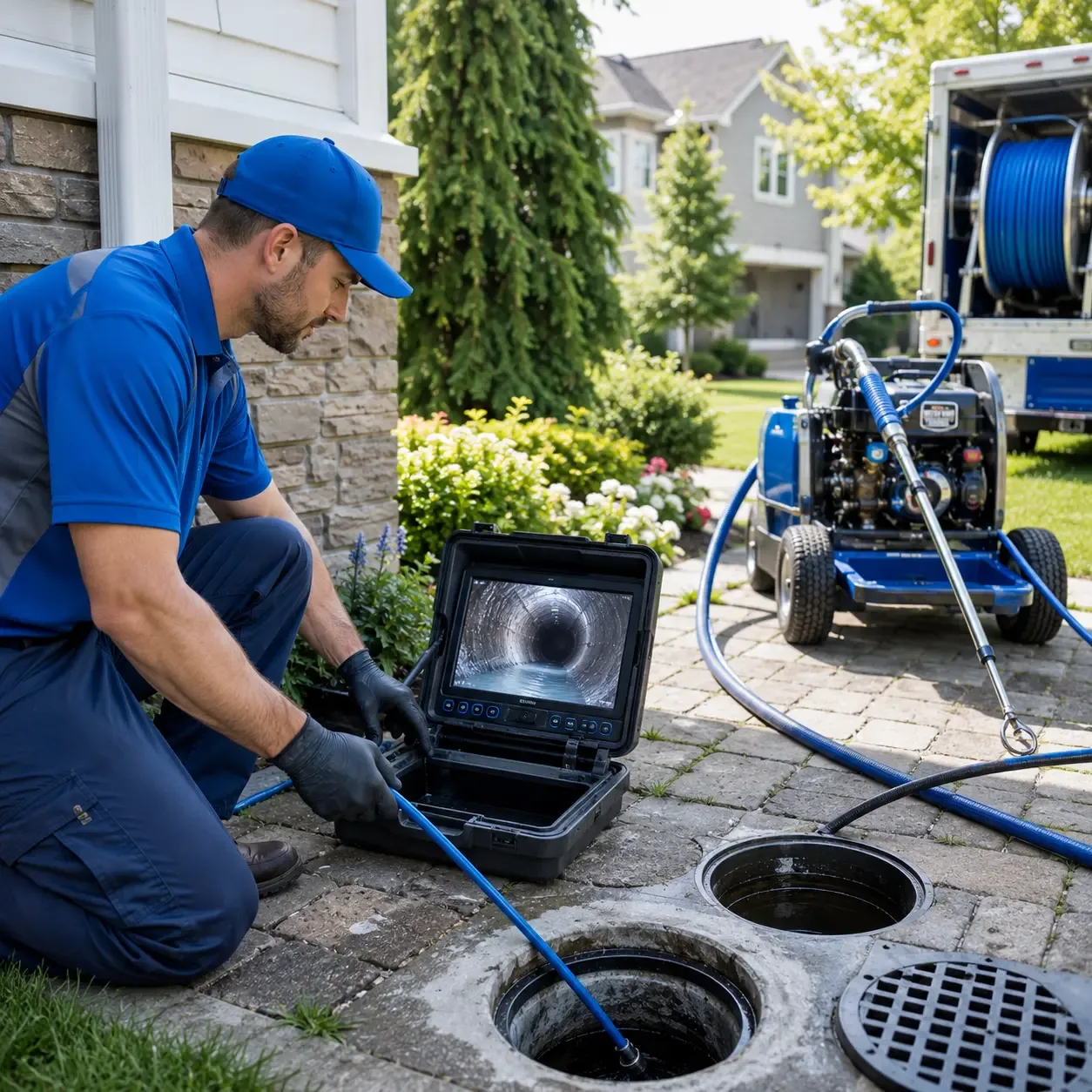Outdoor drain cleaning professionals serving Huntington, TX